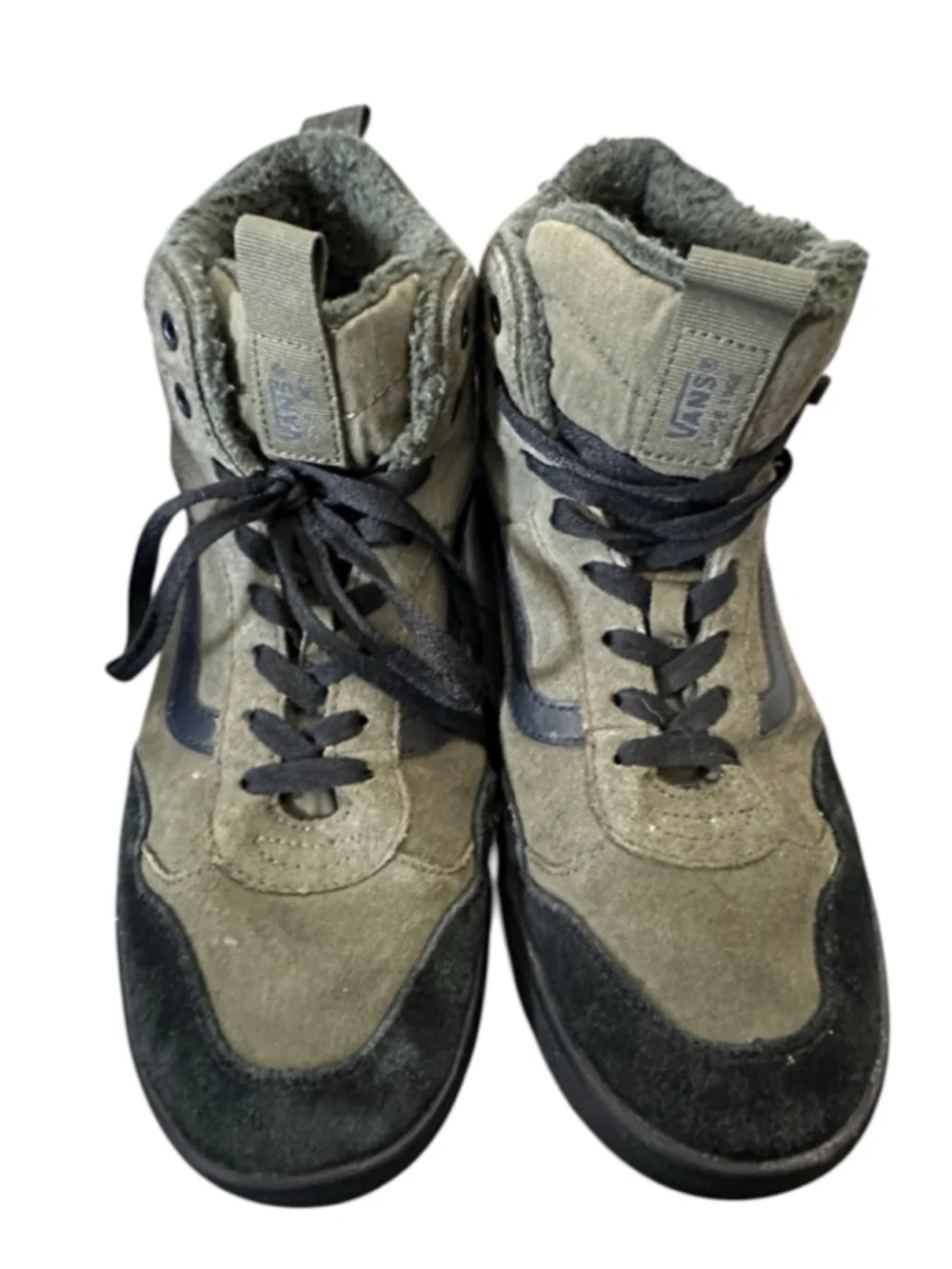 Vans Men's Range EXP Hi VansGuard Sneaker, Sherpa Suede green black sz 11 - Picture 2 of 8